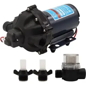 Hy-55601t Salingflo 12v Water Diaphragm Pump-5.5 Gpm 70 Psi 5 Chamber Self Priming Marine Pump