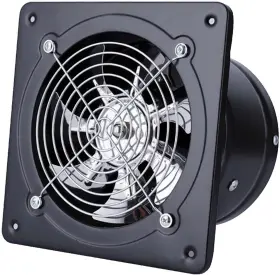 242252 Sanheshun Exhaust Fan 12 Inch Wall Mounted Vent Fans 110v 2700m /h Black