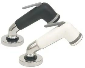 10190p Scandvik White Elbow Sprayer With 5ft Chrome-flex Hose
