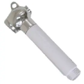 10283 Scandvik Straight Brass And Abs Push-buttom Sprayer Handle Only White