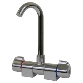 10474p Scandvik Folding Spout 5.75 In Chrome Plated Brass With High-reach Mixer