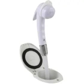 12107p Scandvik Recessed Euro Sprayer Transom Shower White Handle With 6ft Nylon Hose