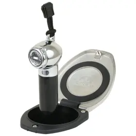 12124p Scandvik Black And Ss Recessed Transom Shower Handle/hose - Vertical/horizontal Mo