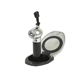 12130 Scandvik Stainless Steel Recessed Shower With 10ft Black Hose