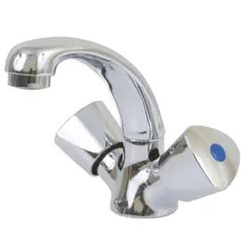 14371p Scandvik Heavy-duty Basin Mixer Cast Brass Spout - Triangle Knob