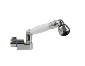 14412 Scandvik White Pull Out Shower Handle With 5ft Nylon Hose