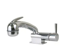 14414 Scandvik Mini Compact Combo Chrome Shower Fixture With 5ft Flex Hose