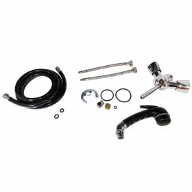 46021 Scandvik Standard Combo Fixture Black Euro Handle 5 Inch Nylon Hose