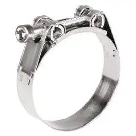 67027 Scandvik 5.5 Inch -5.88 D Stainless Steel T-bolt Hose Clamp 1 Piece