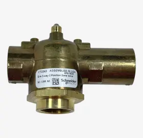 Vt3343 Schneider Electric Erie 3 -way 2 Position Zone Valve Assembly 3/4ftft - 25 Psi