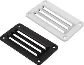 337381-1 Sea-dog Louvered Vent 3 Inch X 5-1/2 White