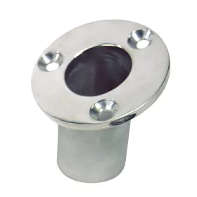 491713-1 Sea-dog Flush Mount Flagpole Socket 25deg 1-1/4 Inch Id 316 Stainles Steel