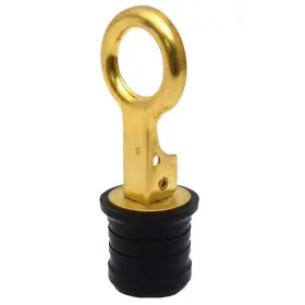 520072-1 Sea-dog Brass Snap Handle Drain Plug - 1-1/4 Inch