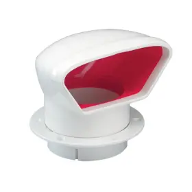 727131 Sea Dog Boat Marine Red And White Pvc 3 Inch Diameter Low Profile Cowl Vent