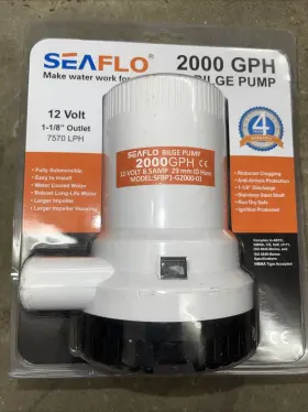 Sfbp1-g2000-01 Sea Flo 2000 Gph Marine Boat Bilge Pump For Boats
