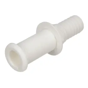 18181 Seachoice Extra Long Plastic Thru-hull White 1-1/8 Inch Hose