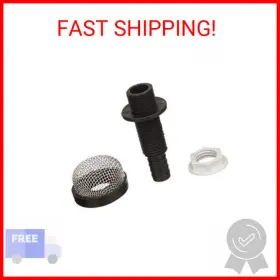18191 Seachoice Thru-hull Strainer Mount With Aerator Screen Fits 3/4 Inch Hose One S