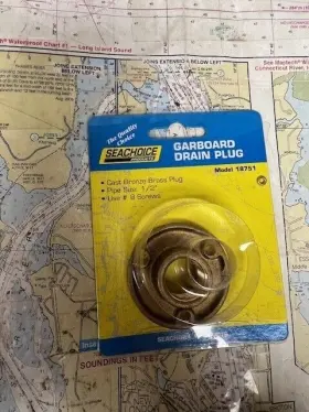 18751 Seachoice #18751 Garboard Drain And Plug Comp 1/2 Inch Bronze