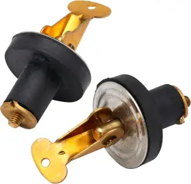 18941 Seachoice Deck And Baitwell Plug 1/2 Inch Brass 2 Count Pack Of 1
