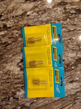 20781 Seachoice Male Hose Barb 5/16 Barb- 3/8 Npt Lot Of 3