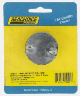 32521 Seachoice New Marine Replacement Gas Fill Cap Chrome Plated Fits 3204