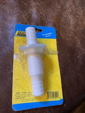 50-18201 Seachoice 3/4 Inch Double Ended Thru-hull Hose Fitting For Boats - Bulk Heads And Tanks