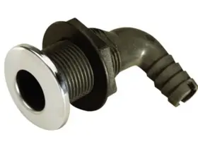 50-18541 Seachoice 3/4 Inch Stainless Steel Covered 90 Degree Thru-hull Hose Fitting For Boats
