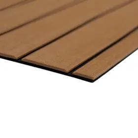 32279-80070 Seadek 40 Inch X80 6mm Teak Full Sheet Brushed Texture Brown/black Boat
