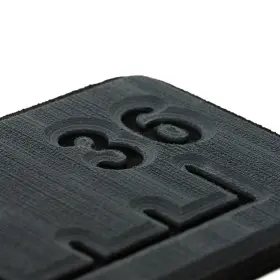 53583-80067 Seadek 36 Inch Routed Ruler 6mm Brushed Texture Dark Grey/black Marine