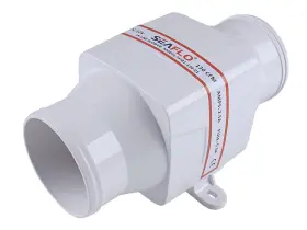 Seaflo 751738706817 3 Inch In-line Marine Bilge Air Blower 12v 130 Cfm Ultra-quiet White For Yacht/sa