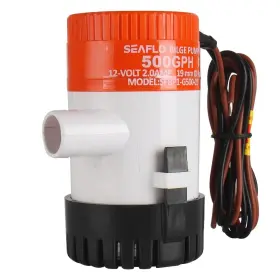 Seaflo 757183605675 500 Gph Bilge Pump 01-series 12v Water 4-year Warranty