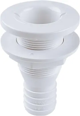 Seaflo 793945652532 Thru Hull Fitting Through Choose 1.25 Inch 1-1/4 White