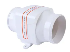 Seaflo 798347999797 4 Inch In-line Marine Bilge Air Blower 12v 270 Cfm Quiet Boat White