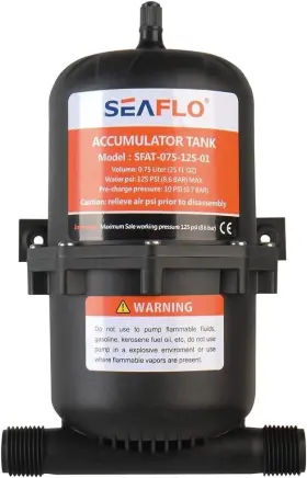 Pg-sfat-075-125-01 Seaflo Pre-pressurized Accumulator Tank 0.75l - Model Sfat-075-125-01