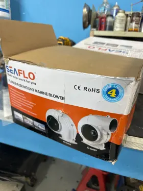 Sfbb1-320-03 Seaflo 03-series 4 Inch Flange Mount Bilge Air Blower 12v 320cfm