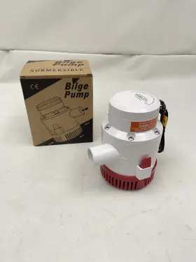 Sfbp1-g3500-01 Seaflo White/red 12 Vlt 16.0amp 3500gph Bilge Pump Marine Boat