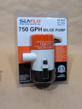 Sfbp2-g750-01 Seaflo 24v 01 Series 750gph Bilge Pump