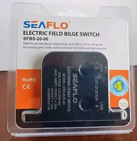 Sfbs-20-06 Seaflo Electric Field Bilge Switch - For 12v/24v Solid State Up To 20a 12v 2