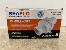 Sfib1-130-01 Seaflo 3 Inch In Line Blower 12v Boat Bilge Marine Cool Fan Cabin Engine Ventilation