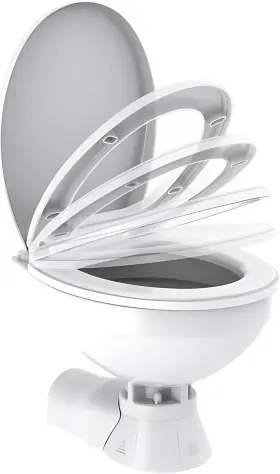 Seaflo Sfmte1-03-r 12v Quiet Flush Electric Marine Toilet/head Freshwater Regular