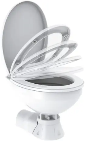 Sfmte1-04-r Seaflo 12v Quiet Flush Electric Marine Toilet/head Seawater Regular
