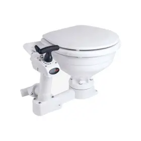 Sfmtm-01 Seaflo Manual Marine Toilet Head Compact Boat Rv Sanitation System