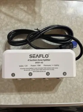 Sfsv1-02 Seaflo Dry Bilge 4-zone Splitter System-12v Four Way Inlet Open Box