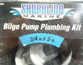 Sl52253 Shoreline Marine Bilge Pump Plumbing Kit 3/4 In X 5 Ft New