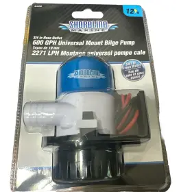Sl52256 Shoreline Marine New Bilge Pump 600 Gph Factory Sealed 3/4 Inch Free Ship