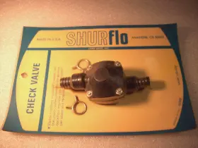 140-029 Shurflo Wate Water Pressure Pump In-line Check Valve Rv Boat Nos Vintage