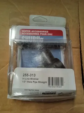 15-085-00-255-313 Shurflo Fresh Water Pump Strainer 1/2 Inch Npsm Inlet X Outlet - 2