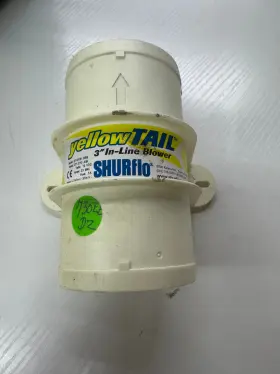 277-3110 Shurflo Yellowtail Marine Boat 3 Inch In-line Bilge Blower 12v 120 Cfm