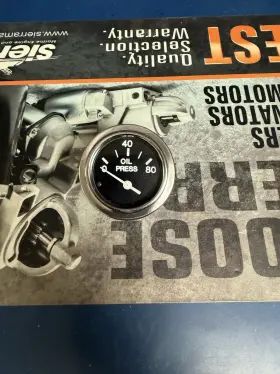 80180p Sierra Teleflex 2 Inch Oil Pressure Gauge 0-80 Psi