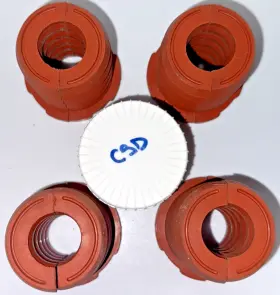 40.1317 Slipsil Slip Sil Fire Resistant Rubber Bulkhead Plug 53/26-28mm 4 Plugs And Csd Sealant